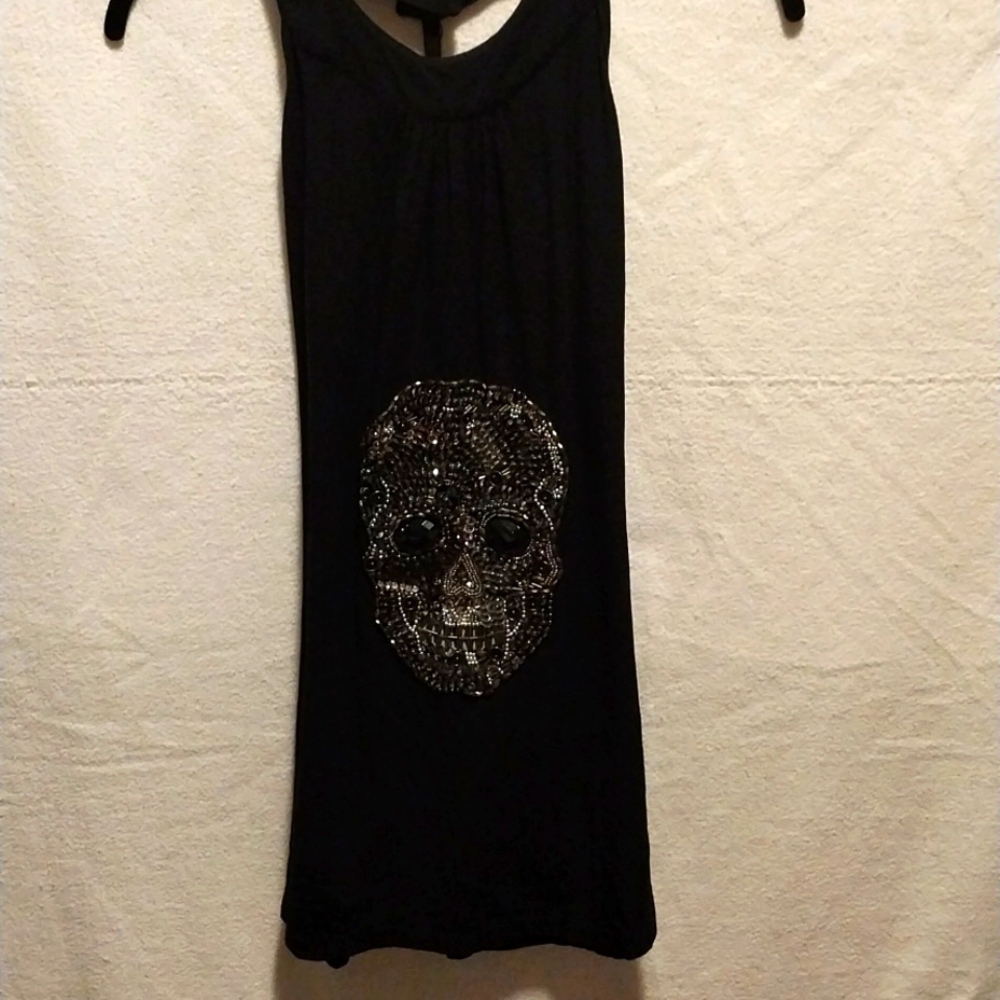 Skull Backless Tank Tunic